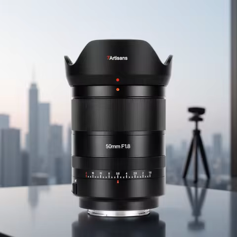 7artisans AF 50mm F1.8 Full Frame Large Aperture Autofocus Camera Lens for Portrait Photography with