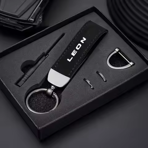 Fashion Suede KeyChain Horseshoe Buckle Key Ring Car Key Rings for Leon MK3 5F 5F1 5F5 5F8 2013 2014