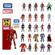 TOMY Marvel Comics action figure alloy doll alloy iron man, Captain America, Spider-Man. Genuine  TAKARA Marvel Comics movie series characters, with vivid shapes and super metallic