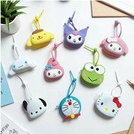 Silicone Cartoon Coin Purse Children Mini Small Wallet Earphone Storage Bag Couple Car Bag Pendant W