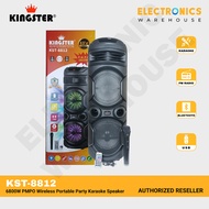 Kingster KST-8812 6800W PMPO Wireless Portable Party Karaoke Speaker