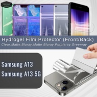Samsung Galaxy A13 (SM-A137) A13 5G Front Back Nano Hydrogel Phone Screen Protector Film