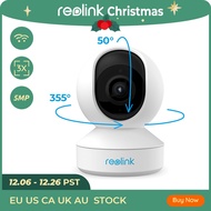 Reolink 5MP PTZ Home Security กล้อง Wifi 2.4G/5G 3x Optical Zoom Pan/Tilt 2-ทิศทางในร่มการ์ด SD Card Remote Access E1ซูม 1 Cam