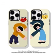 Bixin Couple Suitable for Apple 17Airi16pro Phone Case iPhone15/13promax One Pair 14/12/7/8plus Love
