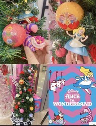 📣📣～Christmas Disney Alice in Wonderland愛麗絲夢遊仙境妙妙貓柴郡貓時間兔牡蠣BB紅心皇后裝飾擺件擺飾亮燈聖誕樹2021限定款