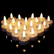 1Pc Flameless LED Tea Lights Candles Battery Powered Flickering Pillar Candles Votive Tealight Romantic Party Home Decor