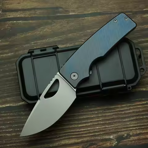 LEMIFSHE New V3 OZ Rosie XL Real M390 Steel Titanium Alloy Handle Outdoor Camping Survival EDC Tool 