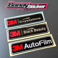 3m AutoFilm Emblem Sticker 3M Black Beauty 3M Crystalline embossed