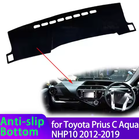 Car Dashboard Cover Dash Board Mat Carpet Pad for Toyota Prius C Aqua NHP10 2012-2019 Protection Sun