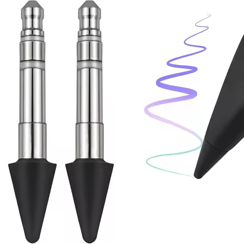 2Pcs Pencil Nibs 4096 Levels Pressure High Sensitivity for Surface Laptop Studio/Surface Duo 2 Table