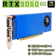 SRhonyra Geforce RTX 3050 6GB GDDR5 96 Bits Low Profile Graphics Card PCIe 3.0 X16 SFF GPU Dual Outp
