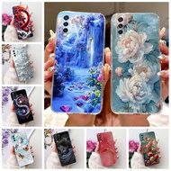 Clear For Vivo Y20 V2029 Y20i V2027 V2032 Y20s Phone Case Vivo Y20 Cover Cute Cat Fashion Flowers Pa