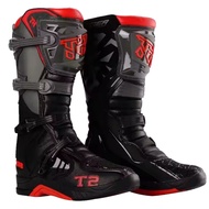 TIGER MOTORCROSS / TRAIL BOOTS J011 MTR-T2 GR 40 BLACK-GREY-RED