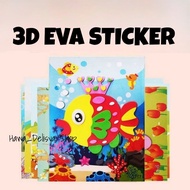 Cartoon Sticker DIY / Sticker 3D Eva / 3D Sticker Kanak-Kanak