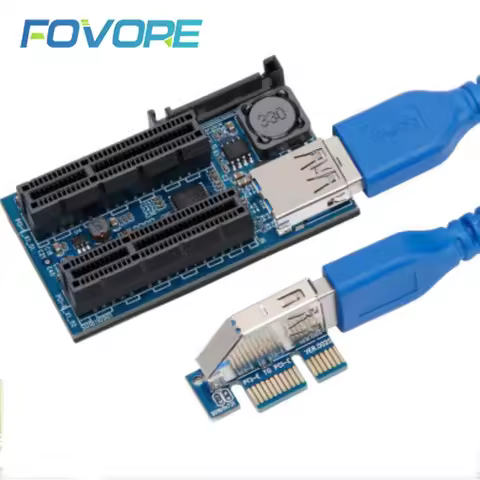 NEW Add On Card PCI Express USB 3.0 Adapter Raiser PC Components Extender PCIE Riser PCI-E Card Rise