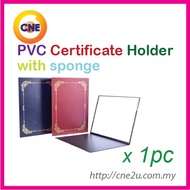 PVC CERTIFICATE CERT HOLDER/FOLDER A4 WITH SPONGE