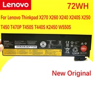 NEW Original 72WH L.Enovo Thinkpad X270 X260 X240 X240S X250 T450 T470P T450S T440S K2450 W550S 45N1136 45N1738.