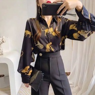 8685 TIGER BISHOP SLEEVE SHIRT