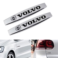 【Big Sale】2ชิ้นโลหะสติ๊กเกอรติดรถด้านข้างสำหรับ Volvo XC90 S80 V60 S60 S40 XC60 850 S70 V40 240 940ฝ
