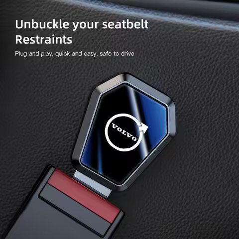 New Volvo Car Seat Belt Clip Extender Plug For Volvo XC90 V90 V60 XC60 V40 EC40 EX40 S80 S60 S90 C40