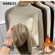 HABELYI Turtleneck Sweater, Women Autumn Winter Knitted Pullover, Slim Tops Thicken Warm Sueter Knit