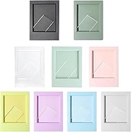 CAAGGMM Mini Picture Frame, 9-Piece Colourful Photo Frame Set, 9.2 x 6.1 x 0.7 cm, Creative Mini Fil