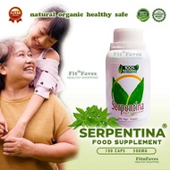 Serpentina Herbal Capsule Original Food Supplement 500mg 100s Health Benefits for Diabetes Goiter