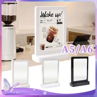 Menu Stand Display Stand Aesthetic Menu Standing Table Menu A5 A6 Stand Menu Stand Brochure Stand Me