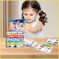 Learn to Read Phonics Flash Cards Digraphs Cvc Blends Long Vowel Sounds Educational Study Toy Activi