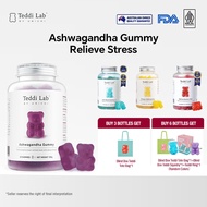 【Official】Teddi Lab Ashwagandha Gummies 60s，Magnesium Vitamin D, Improve Sleep Quality，Relieve Stres