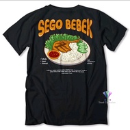 Sego DUCK T-SHIRT//INDONESIAN FOOD DUCK RICE T-SHIRT