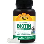 Country Life Potency Biotin 10mg & Gluten Biotin untuk Kulit & Kuku Metabolik Biotin 10000mcg Kapsul