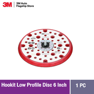 3M แป้นจับกระดาษทรายหนามเตย หลายรู 6นิ้ว Hookit Low Profile Abrasive Disc Back-up Pad Red 150 mm x 9