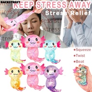 BACKSTREET Axolotl Squishy Toys, Cute Shape Sugar Filled Squishy Stress Glitter, Cute Soothing Textu