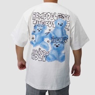 ADLV Blue Bear In White Tee Authentic ADLV T-Shirt/