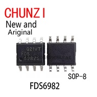 10PCS New and Original 6982 Dual N-Channel Notebook Supply MOSFET Laptop Chip SOP-8 FDS6982 in stock
