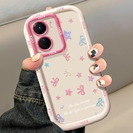 Casing hp for VIVO Y16 Y35 5G Y56 5G Y02s Y35 4G Case bow Colorful Sparkle​ Anti-theft Cesing Case C