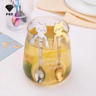 PND 1pc Stainless Steel Coffee Spoon Lovely Cute Shape Teaspoon Dessert Snack Scoop Ice Cream Spoons