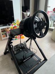 T300 RS Thrustmaster + 已改 tgt2 pedals + Zenox 可摺疊 car stand foldable 軚盤 方向盤 ps5 ps4 pc