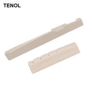 [TENOL] 6 String Acoustic Guitar Saddle Nut Slotted for Guitar Lovers Left Handed