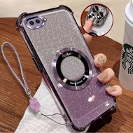 【Free lanyard】Casing OPPO A3S A12E A1K realme C2 phone case for 2025 NEW Silicone Four corner protec