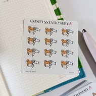 COMELS Hair Day Daily Chores Sticker Sheet for Planner Bullet Journals Journaling Diary