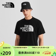 北面（The North Face） 北面短袖T恤男运动户外舒适透气上新|5JZS JK3/黑色 L/175