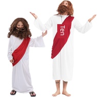 Halloween Nun Costume Adult Roman Samurai Male Pastoral Costume Virgin Gladiator Father Performance 
