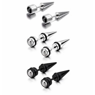 Gem Barbell Earrings, Men's and Women's Threaded Barbell Earrings, Latest Fashion Model Earrings, Ea