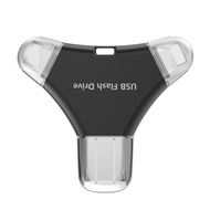 High-Speed 3-Port USB Flash Drive  - Multi-Function Thumb Drive, USB Memory & Microdrive Storage Sol
