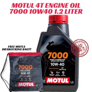 MOTUL 4T ENGINE OIL 7000 10W40 1.2LITER Minyak Hitam Motul Minyak Enjin 7000 10W40 1.2L