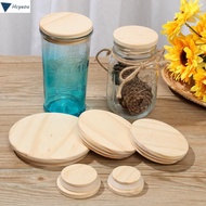 HCYEOU Wood Lids Reusable Bottle Sealing Caps Compatible Canning Storage