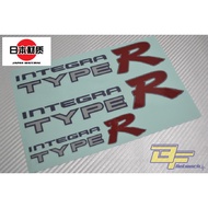 DC2 Integra Type R sticker Honda DC2 side door sticker [Export Spec]