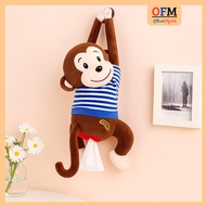 Hanging Monkey Doll Tissue Holder Size 35cm Hanging Car Tissue Holder
